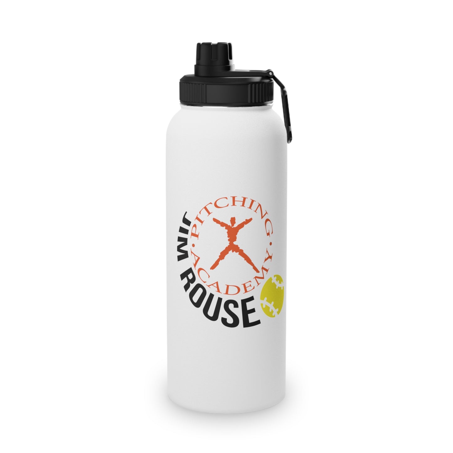 Jim Rouse Pitching Academy 32oz Stainless Steel Sports Water Bottle