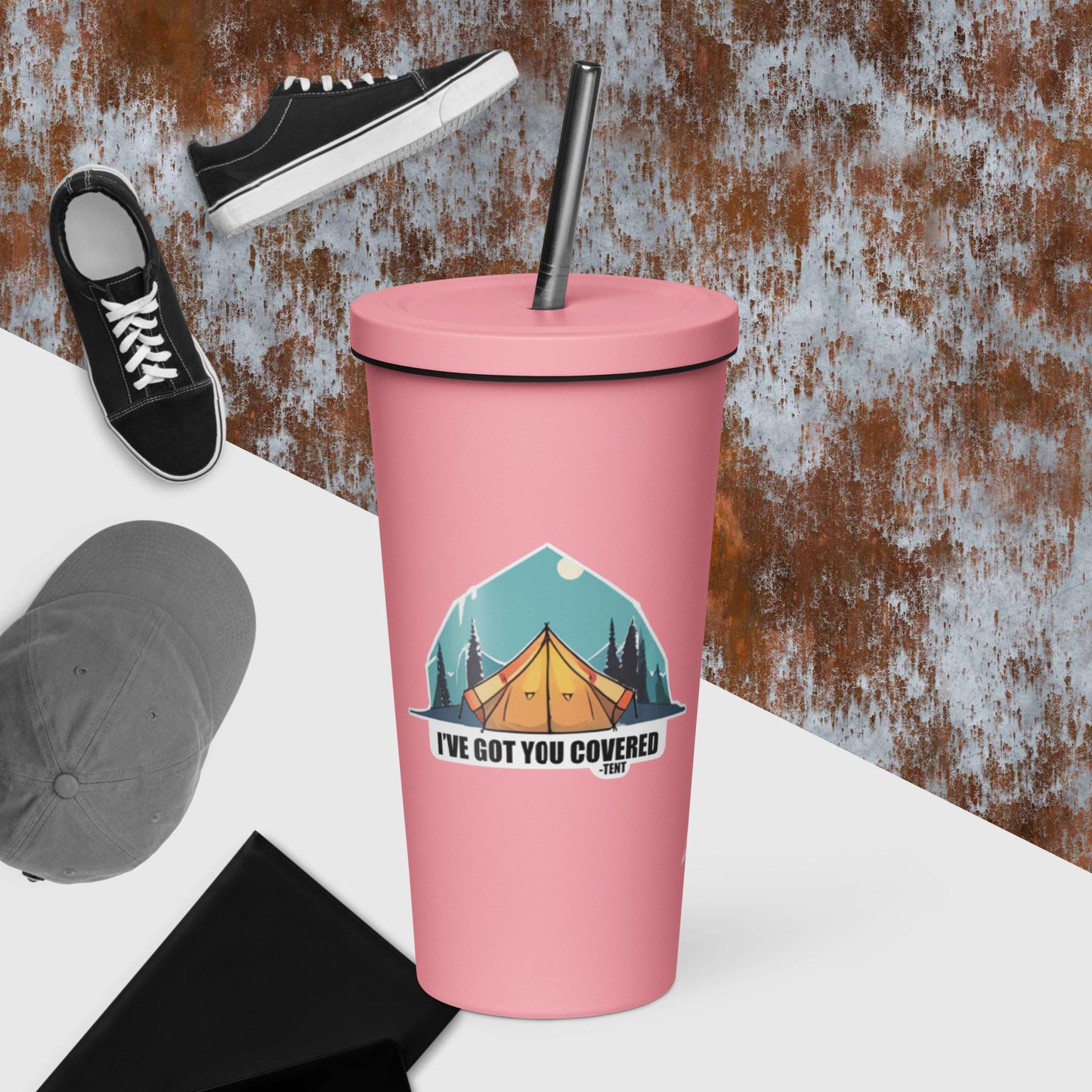 Got You Covered - Tent | Insulated tumbler with a straw