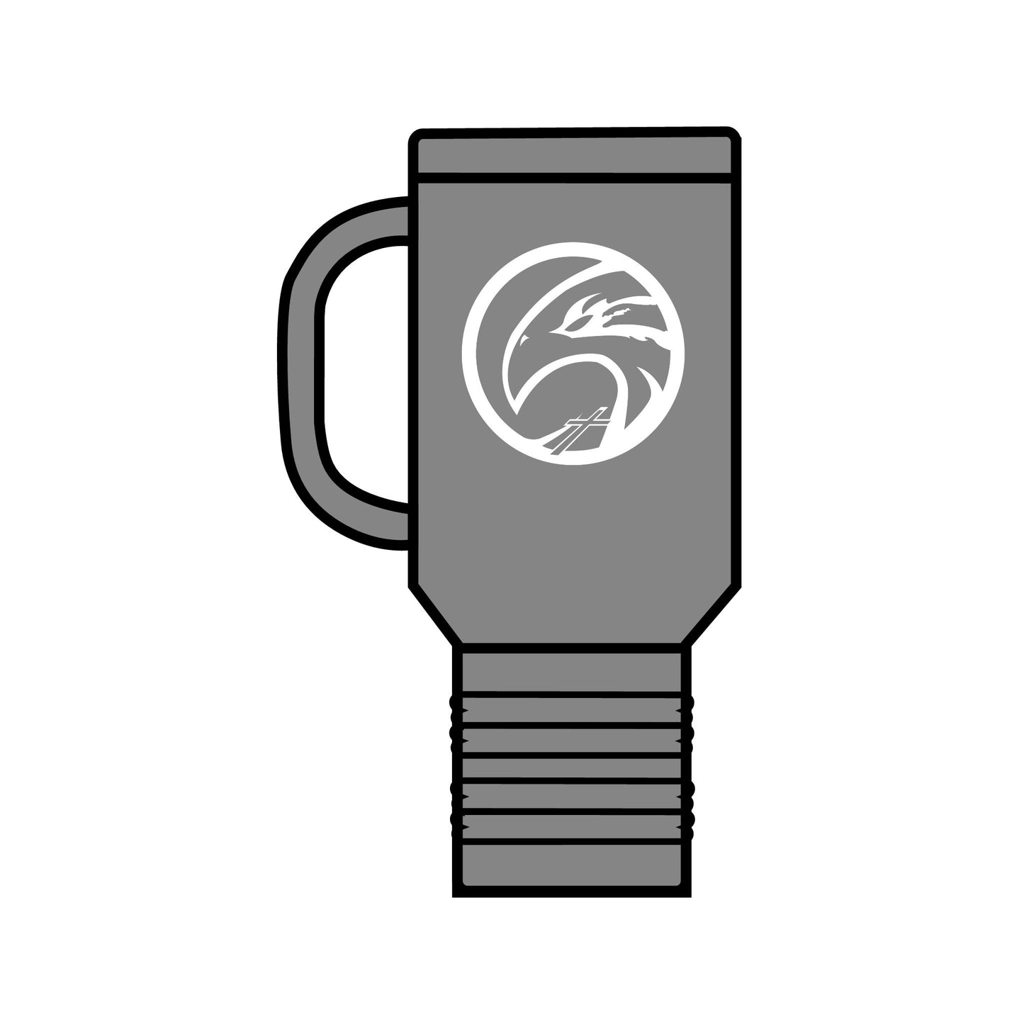 HFCS Hawks Logo Insulated Travel Mug, 40oz