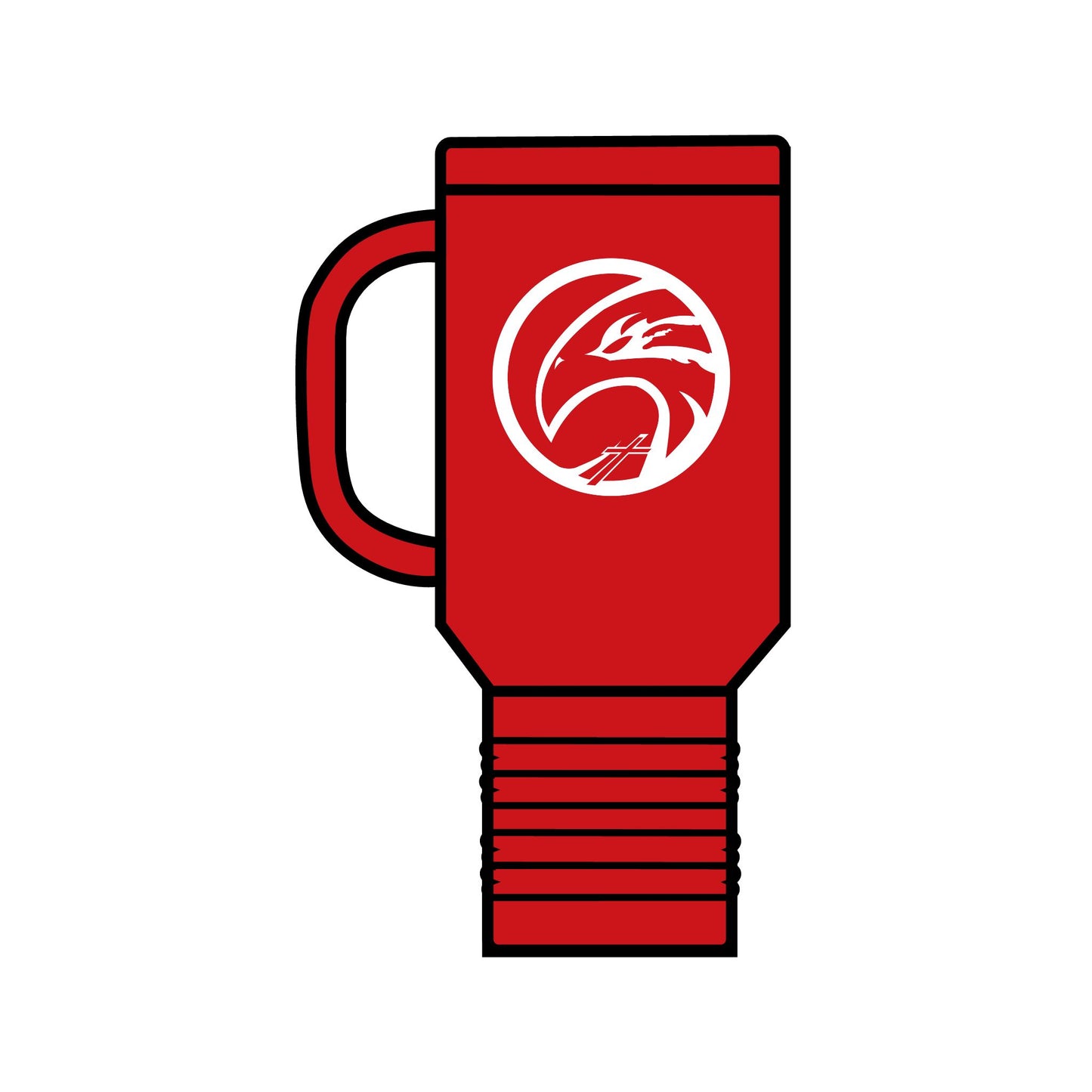 HFCS Hawks Logo Insulated Travel Mug, 40oz