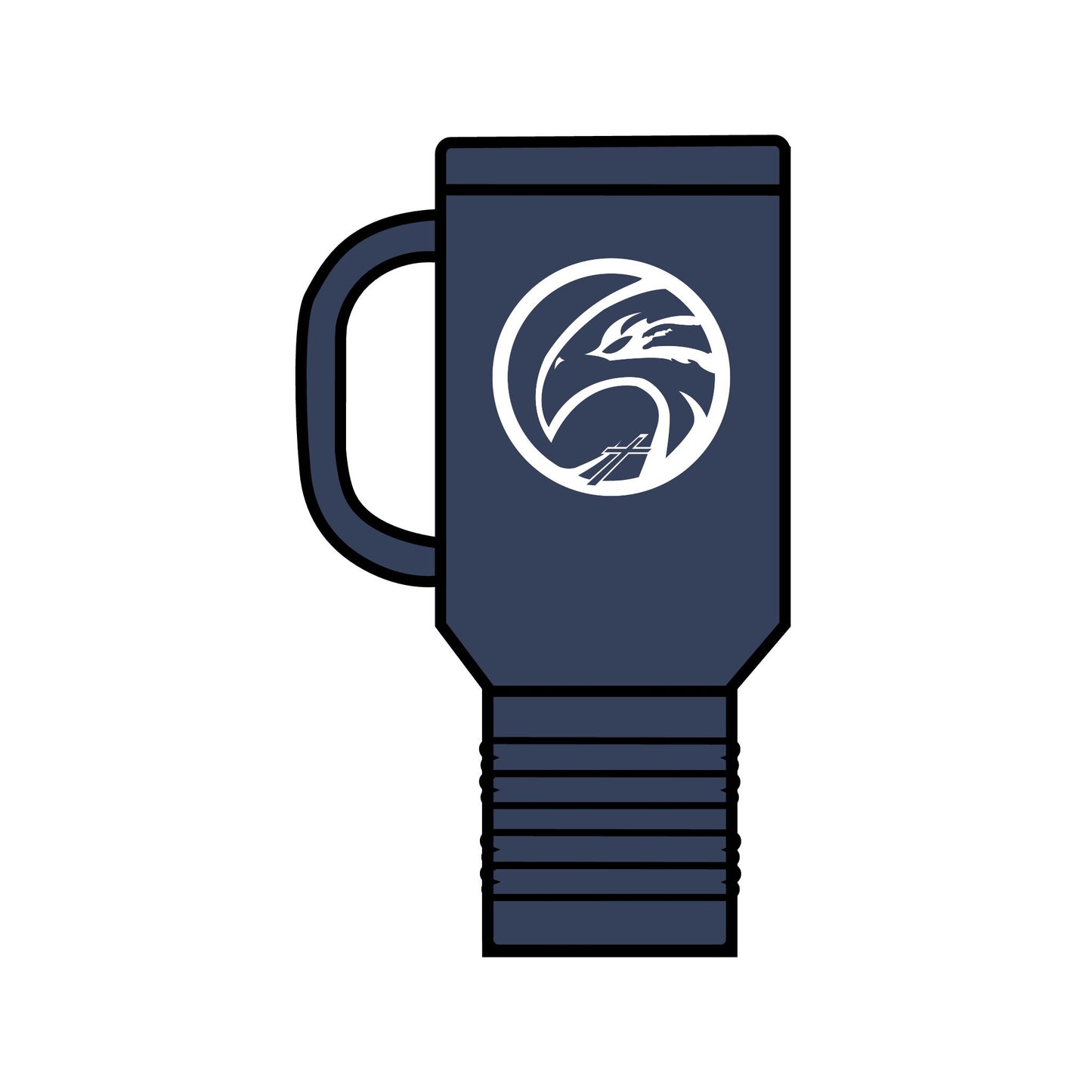HFCS Hawks Logo Insulated Travel Mug, 40oz