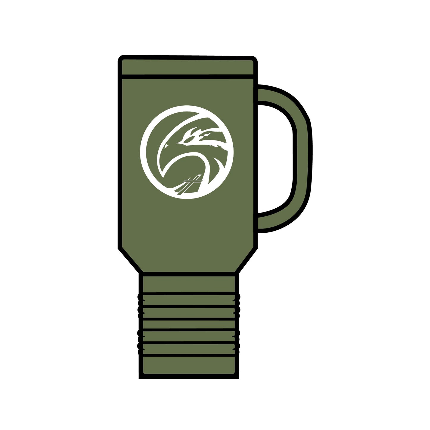 HFCS Hawks Logo Insulated Travel Mug, 40oz