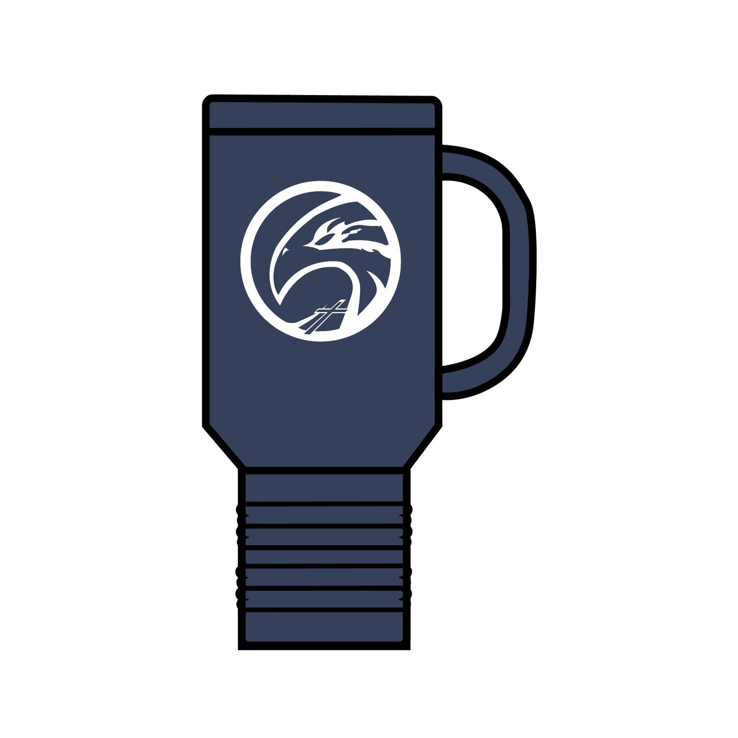 HFCS Hawks Logo Insulated Travel Mug, 40oz
