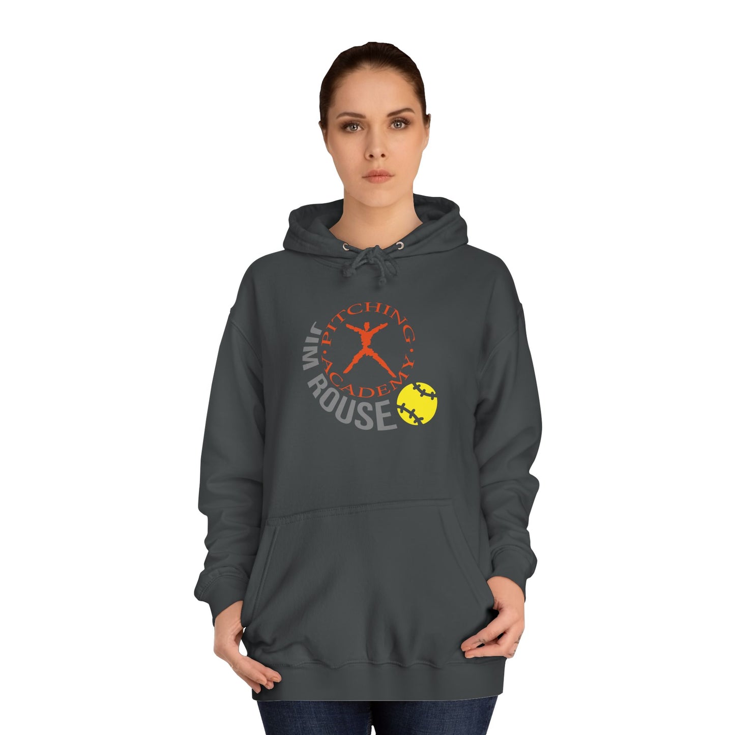 Jim Rouse Pitching Academy Adult Hoodie - Grey