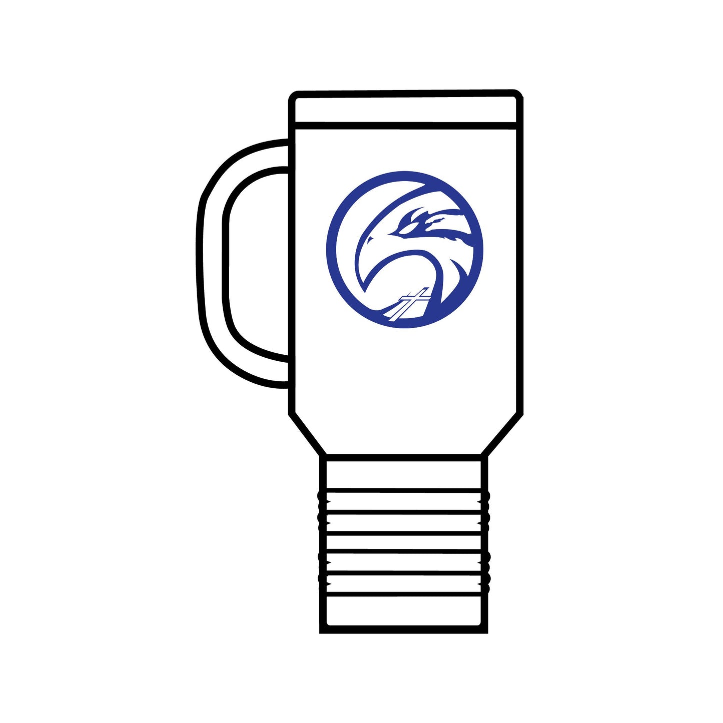 HFCS Hawks Logo Insulated Travel Mug, 40oz