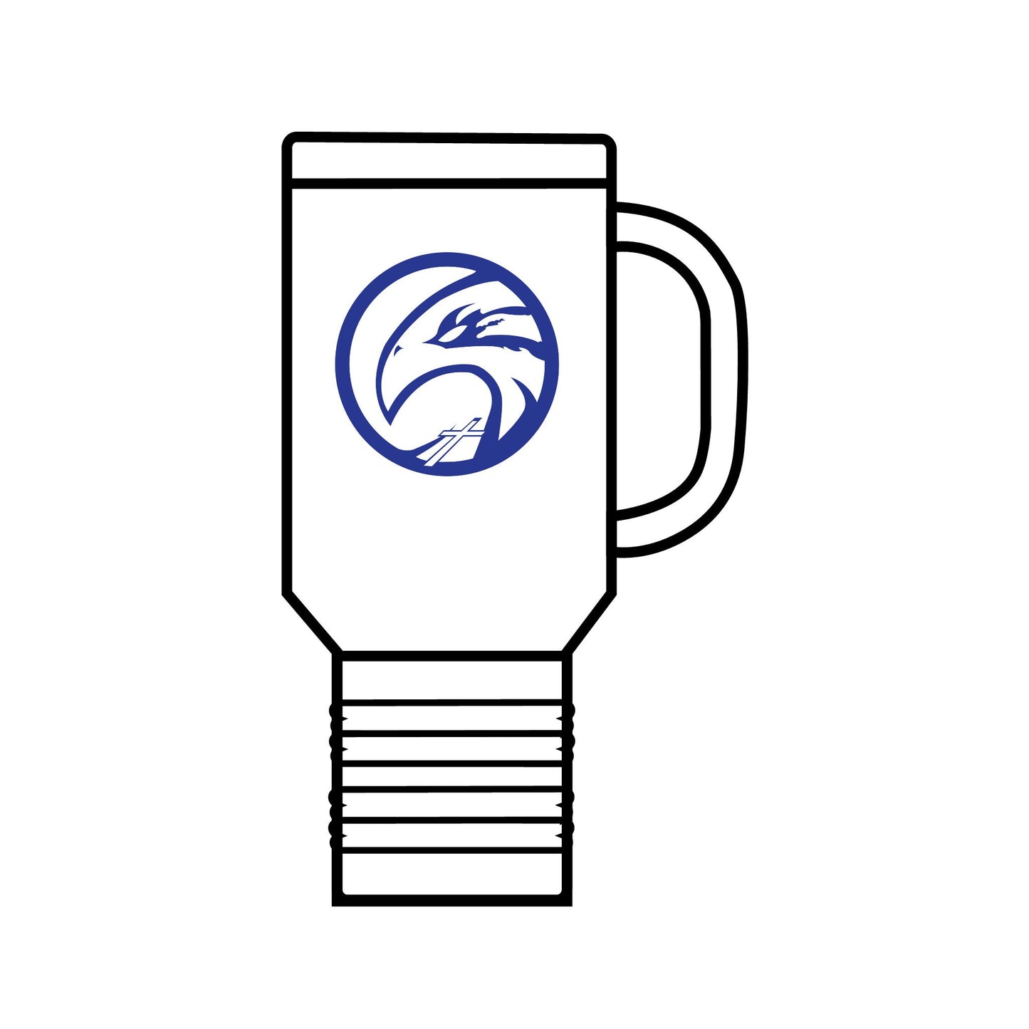 HFCS Hawks Logo Insulated Travel Mug, 40oz