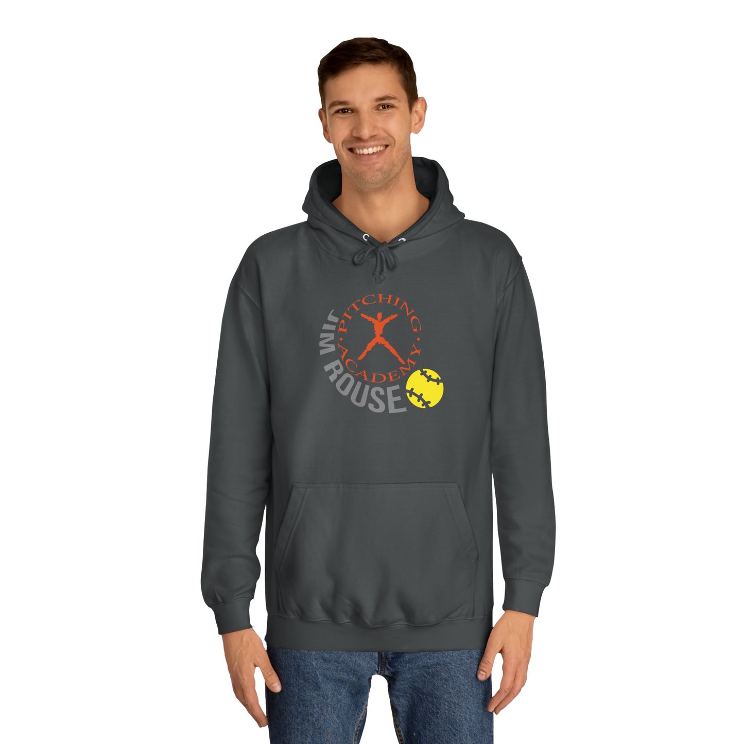 Jim Rouse Pitching Academy Adult Hoodie - Grey