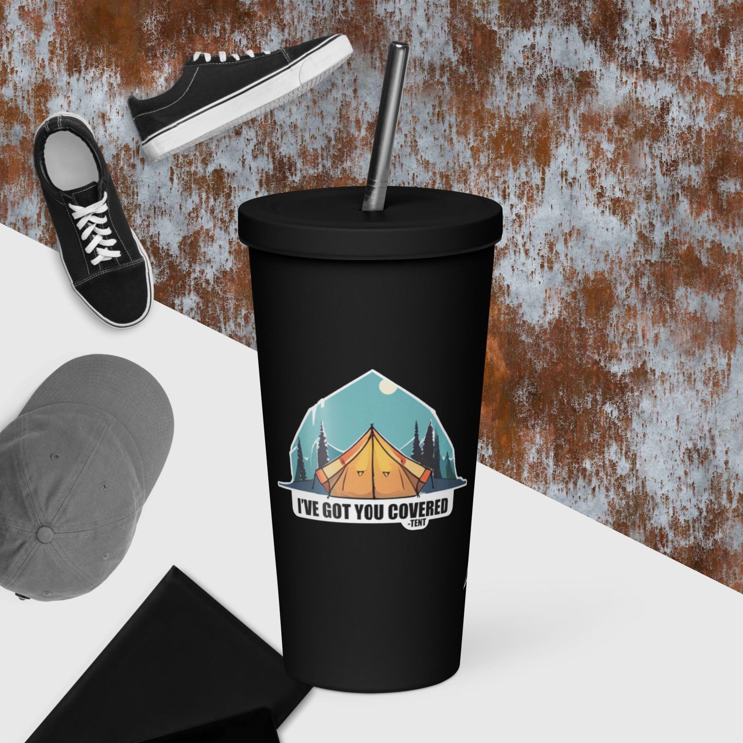 Got You Covered - Tent | Insulated tumbler with a straw