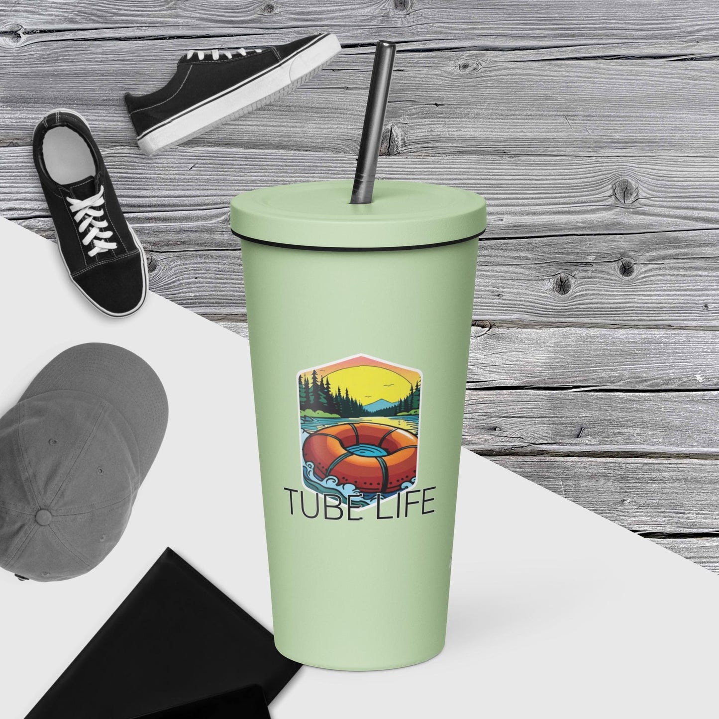 Tube Life | Insulated tumbler with a straw