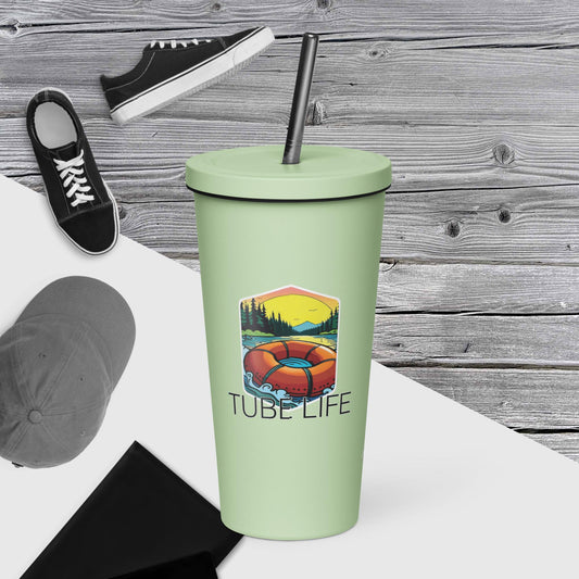 Tube Life | Insulated tumbler with a straw