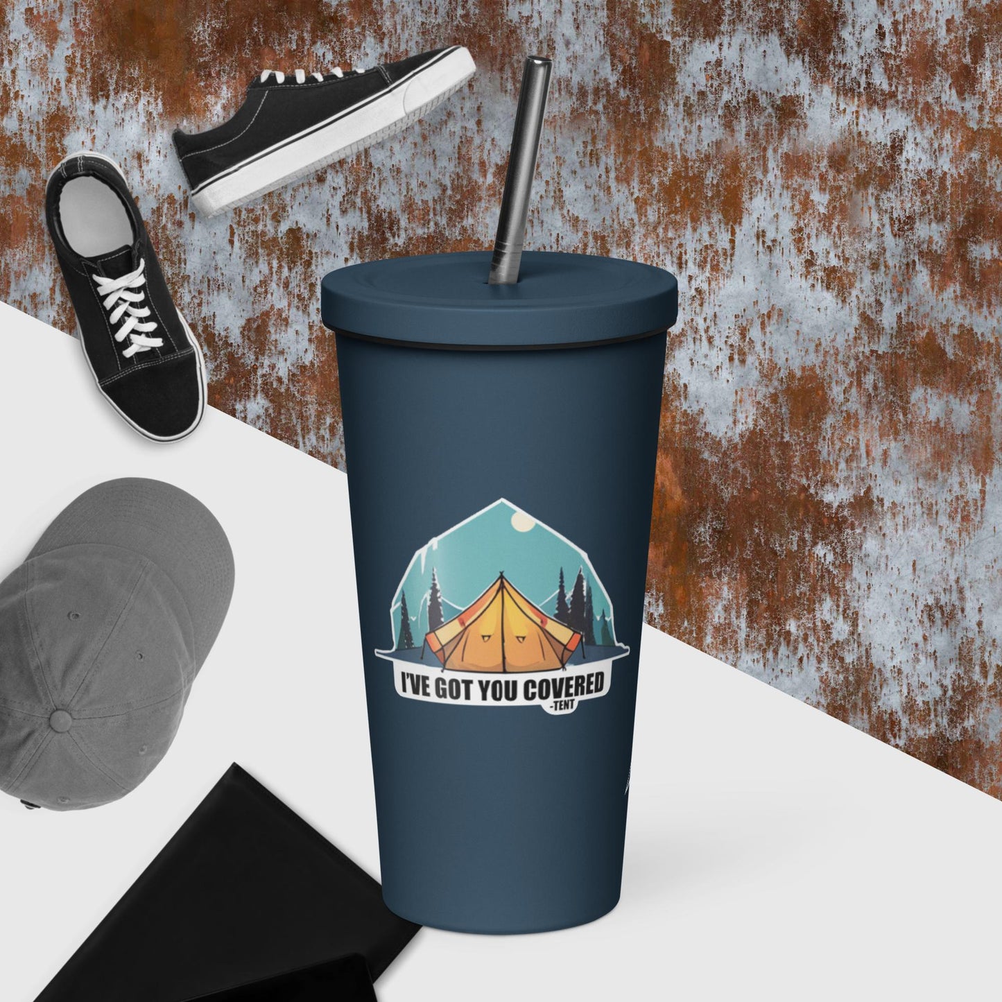 Got You Covered - Tent | Insulated tumbler with a straw