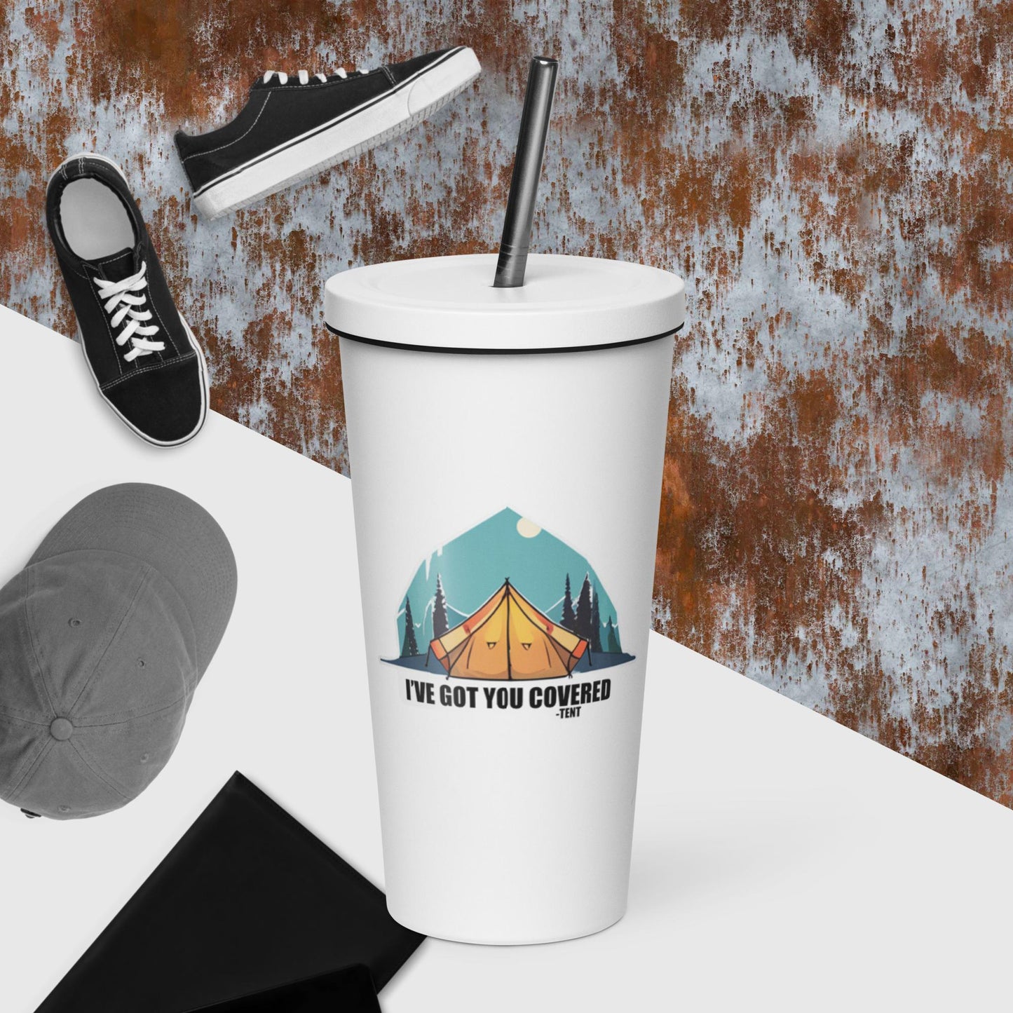 Got You Covered - Tent | Insulated tumbler with a straw